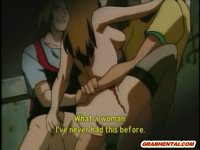 Hentai Brutally Threesome Fucked In The Toilet Drtuber