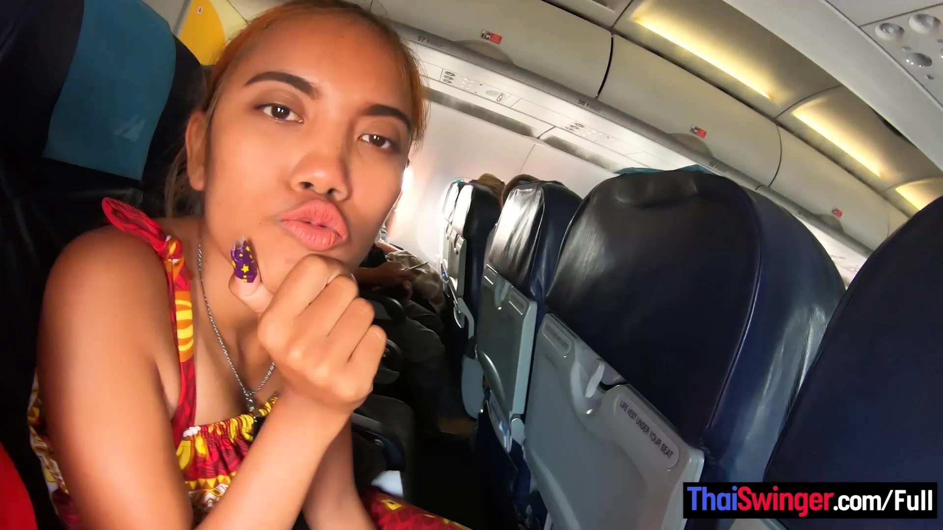Thai Teen On An Airplane And On A Cock at DrTuber